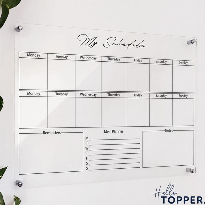 

TERLARIS Papan Jadwal Akrilik | Wall Planner | Schedule Board |Papan Jadwal /ALAT TULIS AESTHETIC/ALAT TULIS SEKOLAH/ALAT TULIS SET/ALAT TULIS LENGKAP/ALAT TULIS ANAK/ALAT TULIS LUCU