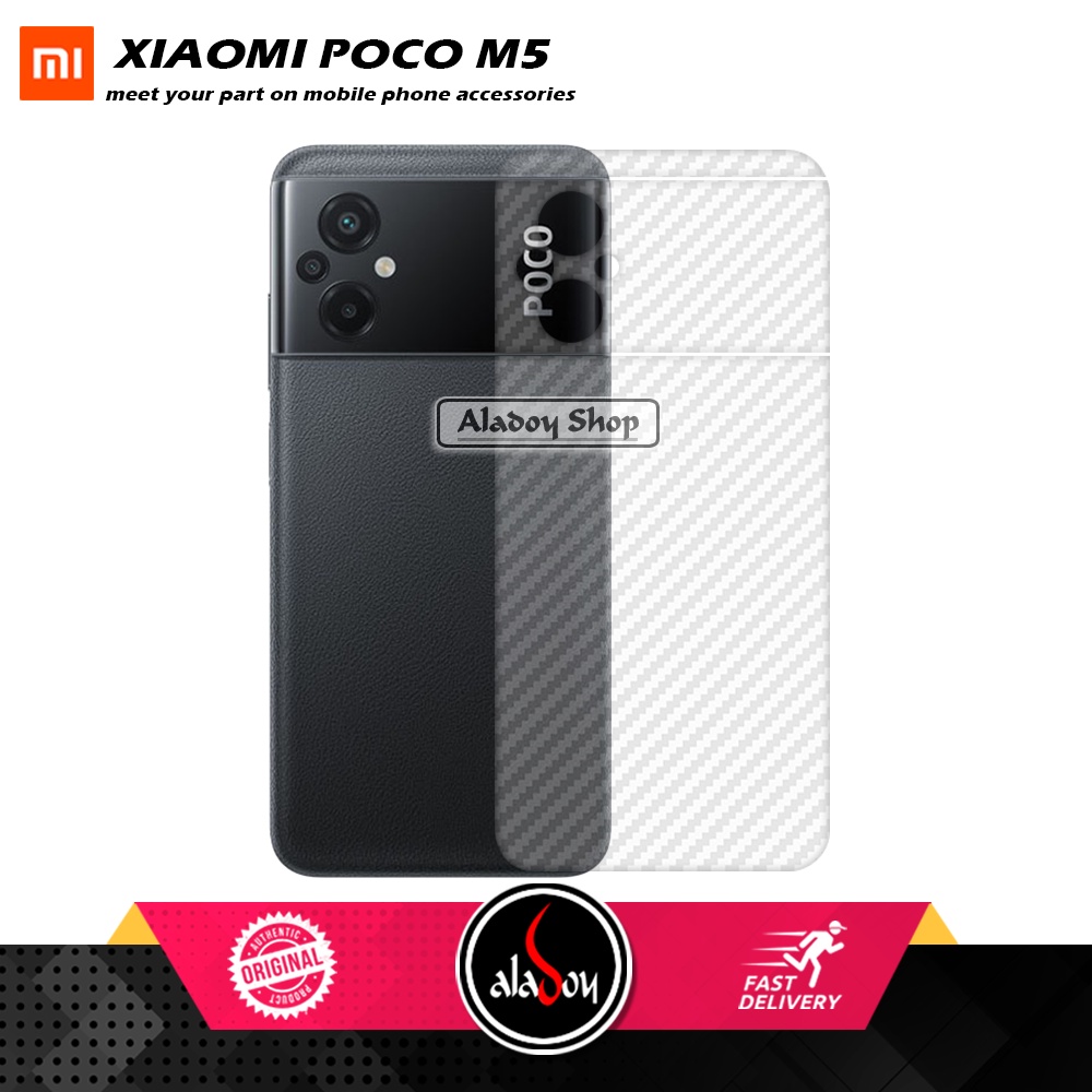 PAKET Tempered Glass + Skin Carbon Film 3D Xiaomi Poco M5