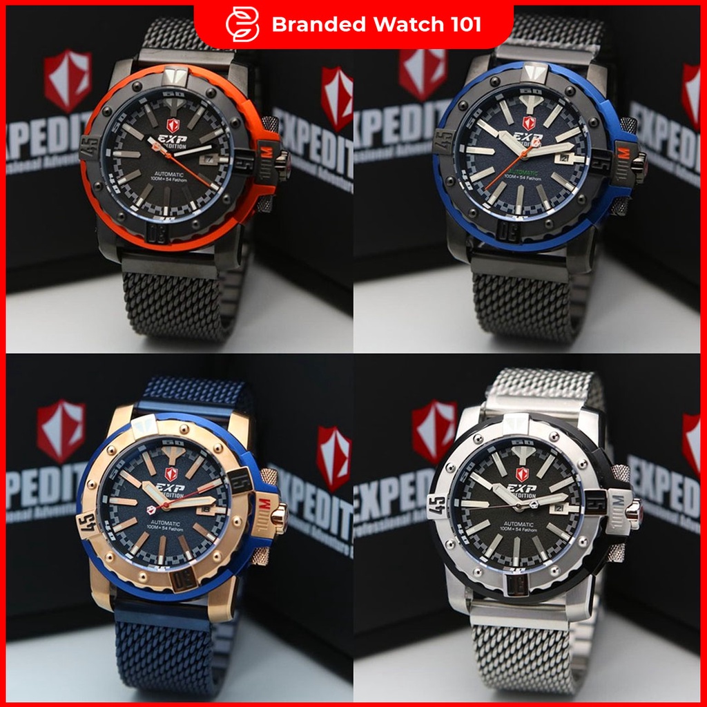 ORIGINAL Jam Tangan Pria Expedition E 302 / E302 / 302 Garansi Resmi 1 Tahun. Stainless