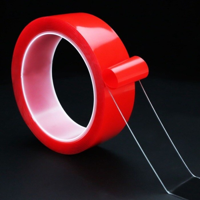 

Selotip Double Sided Tape Transparent Acrylic 3m x 20mm - HL87895-Red