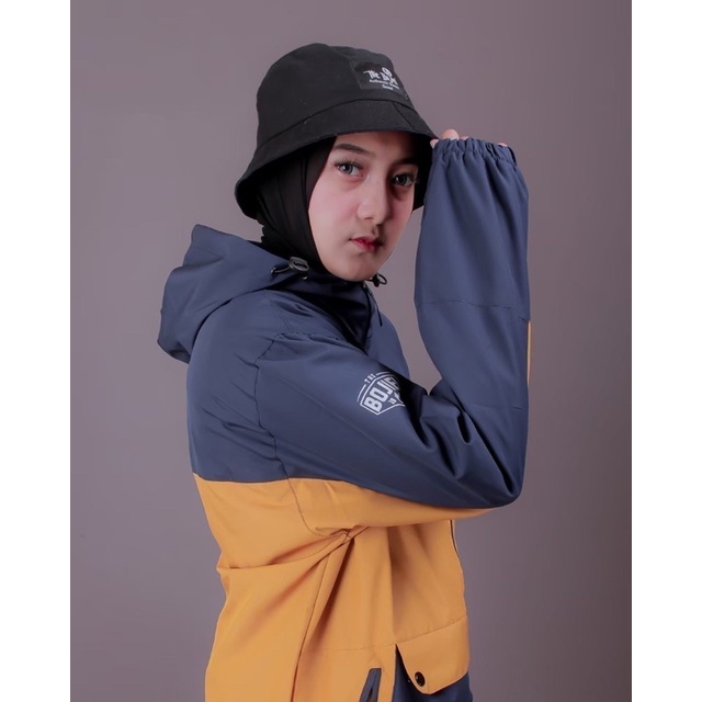 The Bojiel Daily - Navy Kuning Jaket Cougle Jaket Parasut Jaket Pria Jaket Outdoor