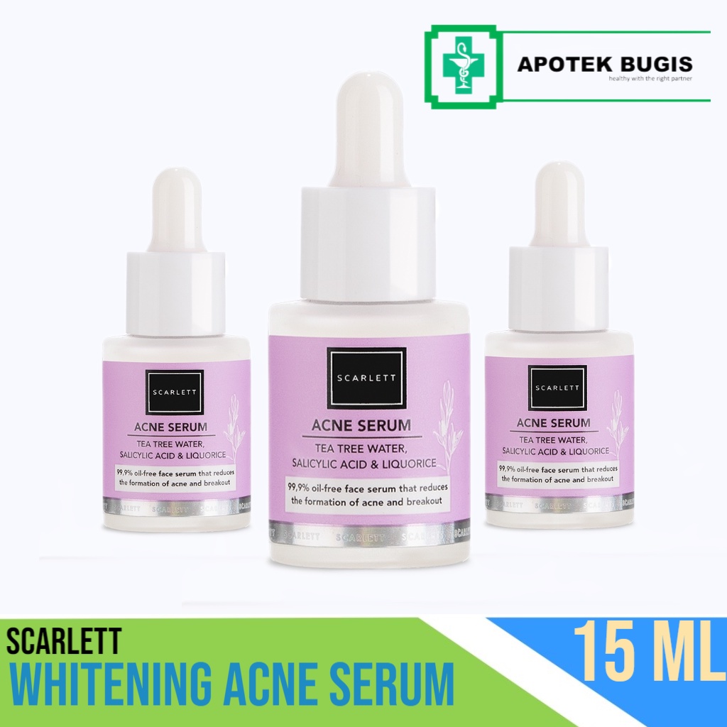 Scarlett Whitening Acne Serum Size 15 ml Serum Memutihkan Jerawat