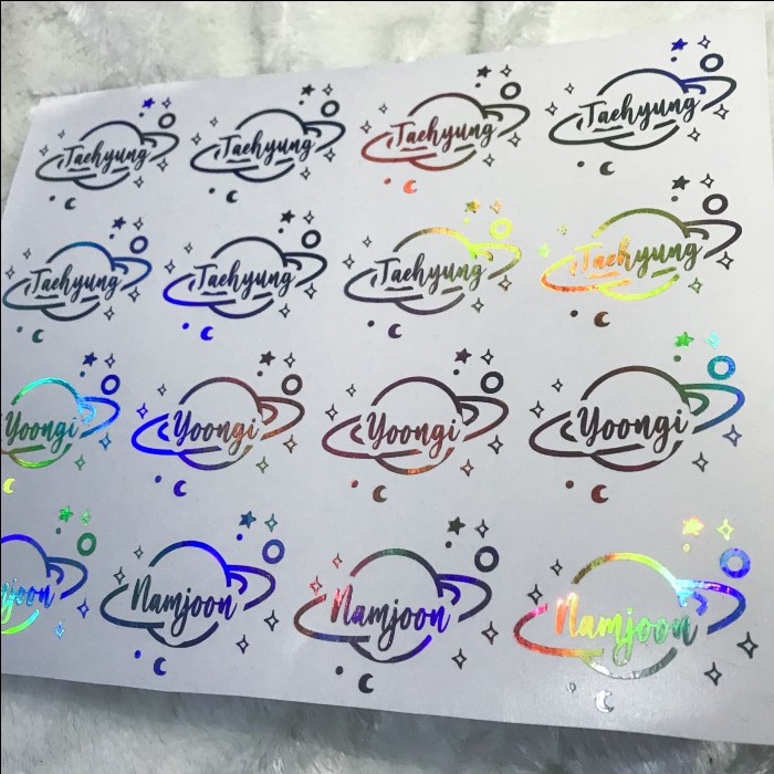 

Sticker A5 & A4 /sticker cutting custom set logo / gambar / label