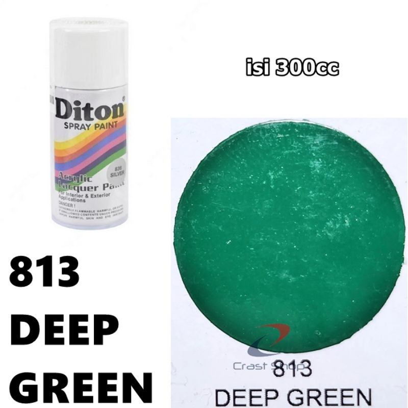 Cat Pilox Diton Deep Green 813 300cc Warna Hijau Gelap Pekat Sepeda Motor Mobil Velg Mesin Helm