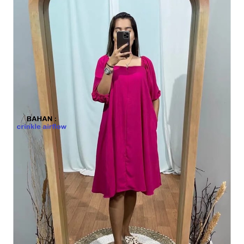 Daster  jumbo  fujii crinkle Airflow busui