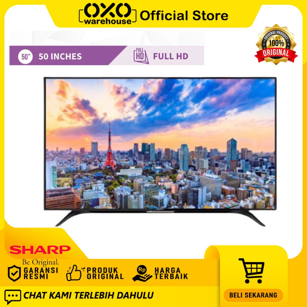 Sharp Aquos LED TV 2T-C50AD1 50 inch FHD 2T-C50AD1 Garansi Resmi