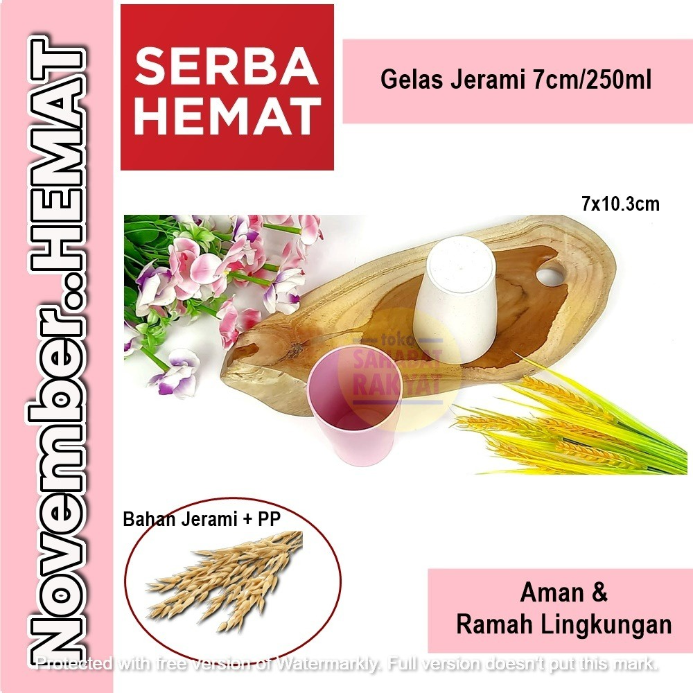 Gelas/Cangkir/Mug Bahan Jerami