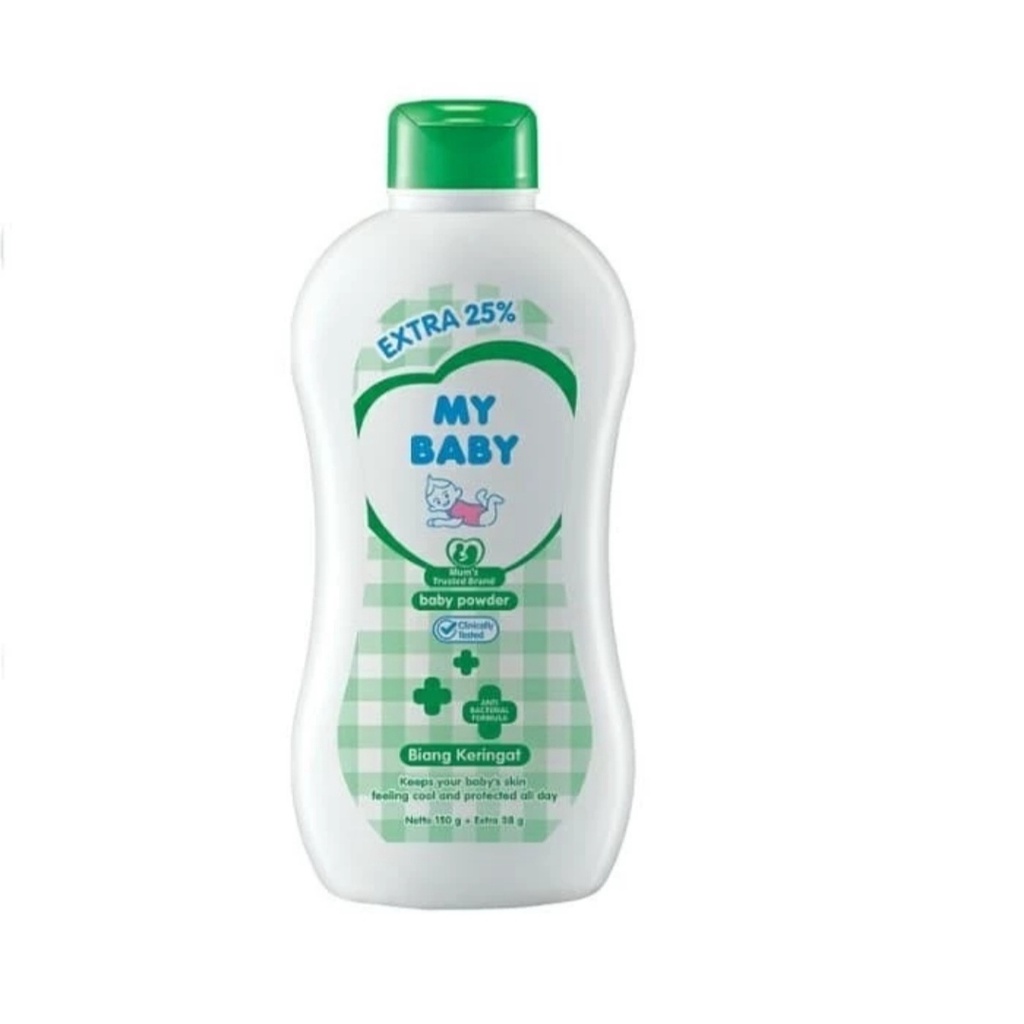 Bedak Biang Keringat My Baby Powder - Bedak Bayi Biang Keringat Hijau