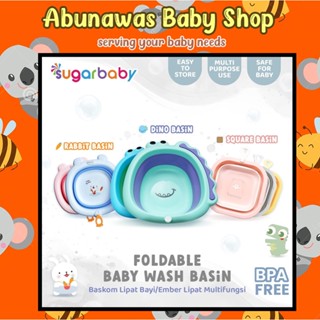 Image of Sugar Baby Foldable Baby Wash Basin / Baskom Lipat Bayi Ember Lipat Bayi Multifungsi