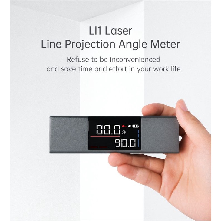 DUKA Atuman LI1 Laser Protactor Angle Pengukur Sudut Digital Dual Screen
