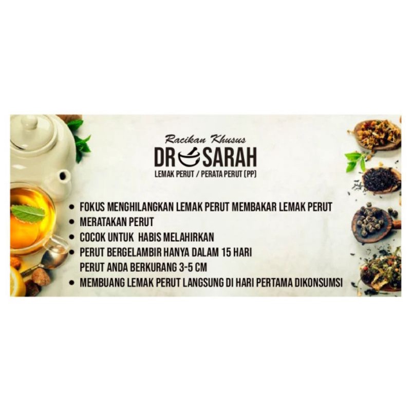 BARU PERATA PERUT DR.SARAH ORI/RACIKAN KHUSUS