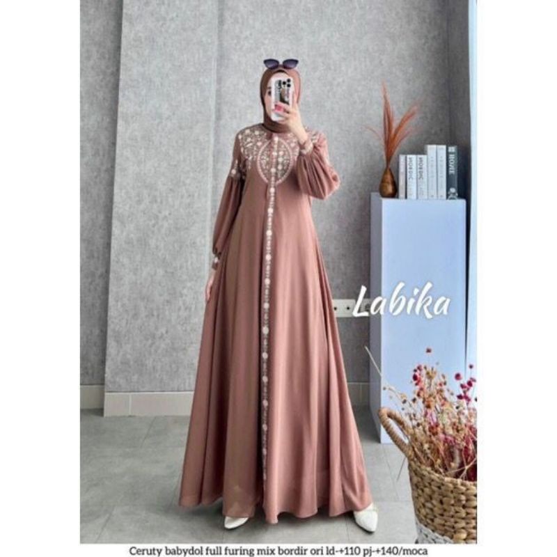 DRESS MUSLIM, Fashion Muslim, baju wanita, dress ,Diandra Dress, Labika Dress