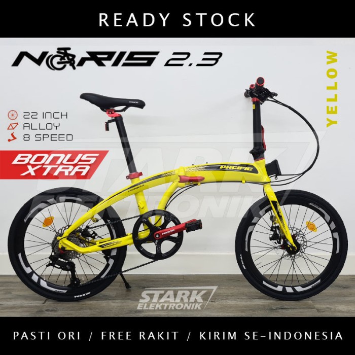 Pacific NORIS 2.3 20 Sepeda Lipat READY - Kuning