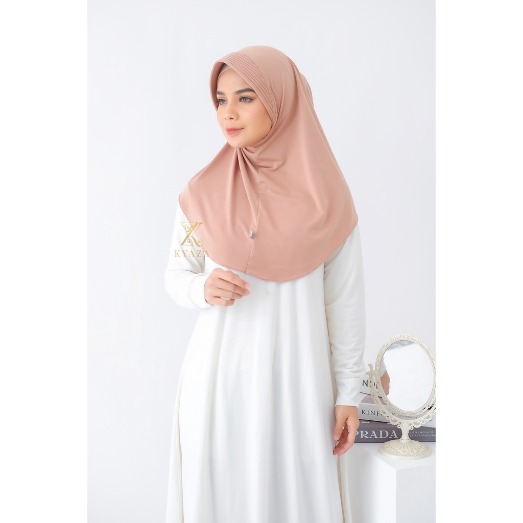 HIJAB Bergo Jersey Korea Menutup Dada, Bergo Hamidah, Bergo Oval, Jilbab Sekolah, LALUNA JERSEY PREMIUM KOREA