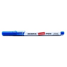 

1pcs spidol zebra name pen blue / biru