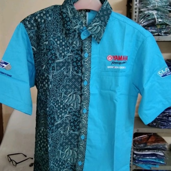 kemeja fazzio hijau batik ( lengan pendek )