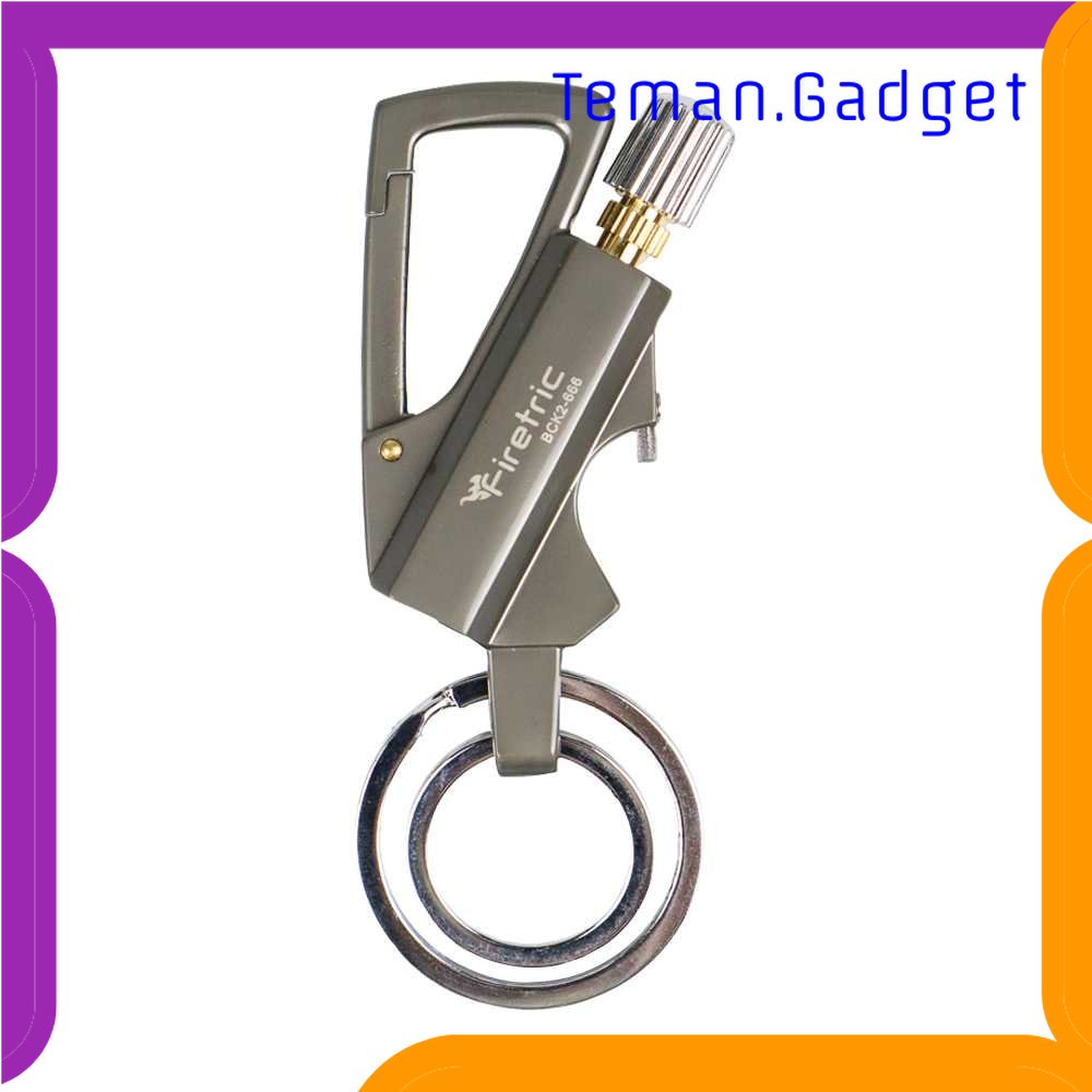 TG-KRK Firetric Korek Api Gantungan Kunci Flint Starter Carabiner - BCK2-666