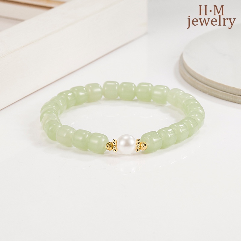 Gelang Mutiara Hetian Retro Mewah Untuk Wanita 2022