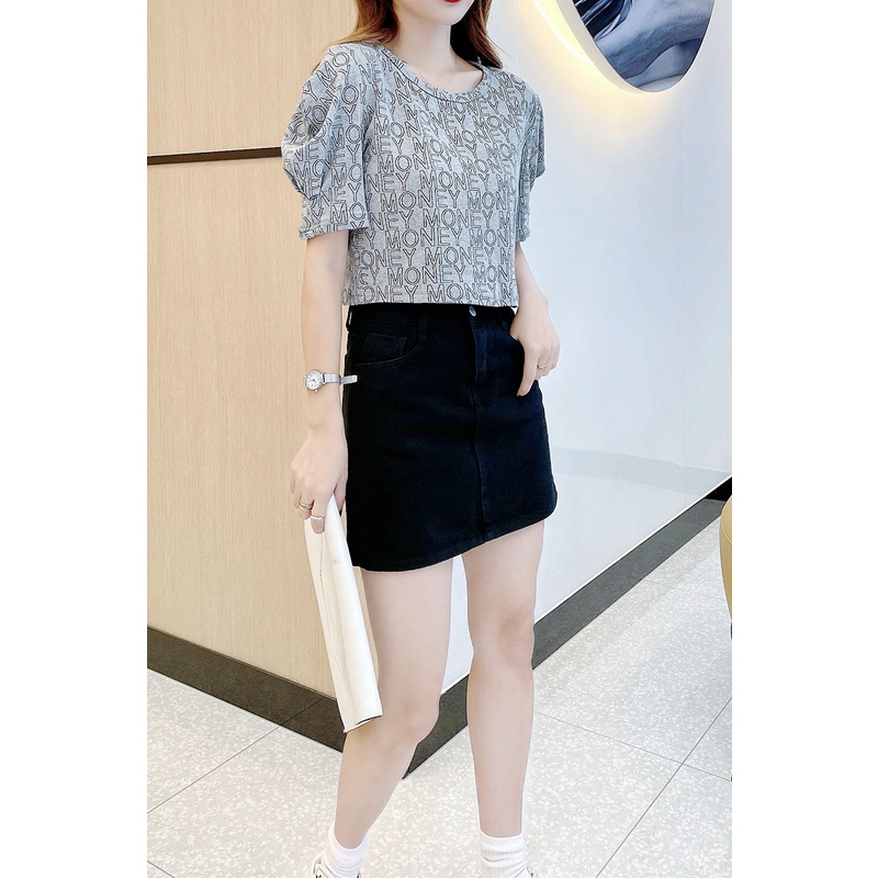 【Blossom】Korean A-Line Mini Denim Skirts 7144 (S/M/L)