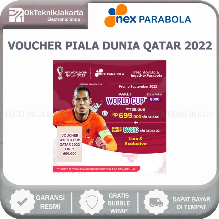 Nex Parabola Paket World Cup Free Paket Basic / Paket Piala Dunia 2022
