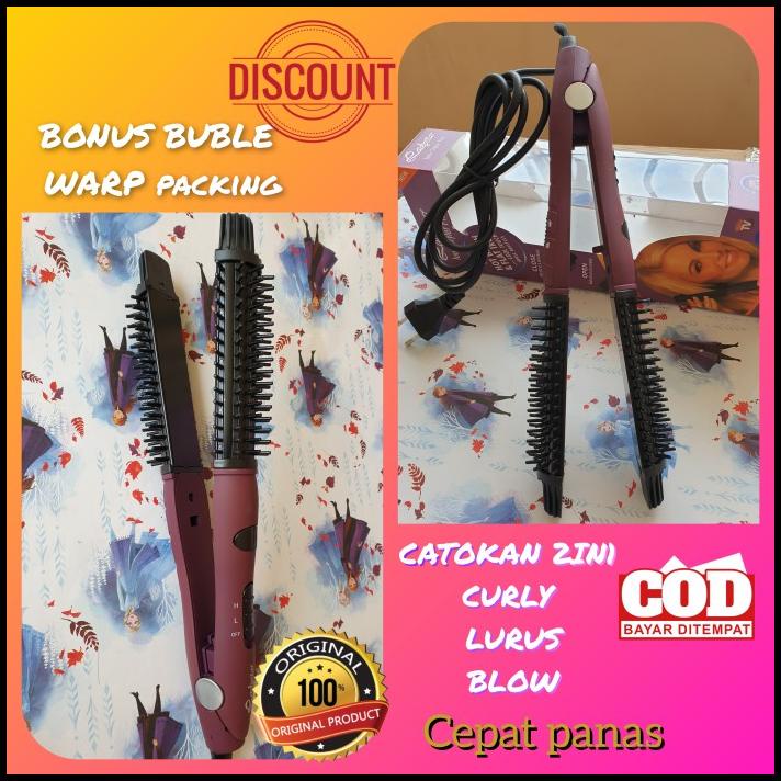 Alat Catok Rambut Bagus Salon Kriting Lurus Curly Murah Suhu Original