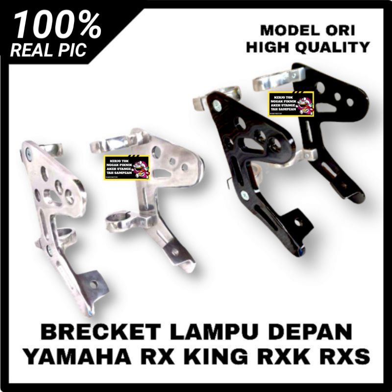 BREKET BRACKET BRICKET PANGKON LAMPU DEPAN DUDUKAN LAMPU DEPAN CNC AS 30 31 33 PNP RX KING RXK RXS C