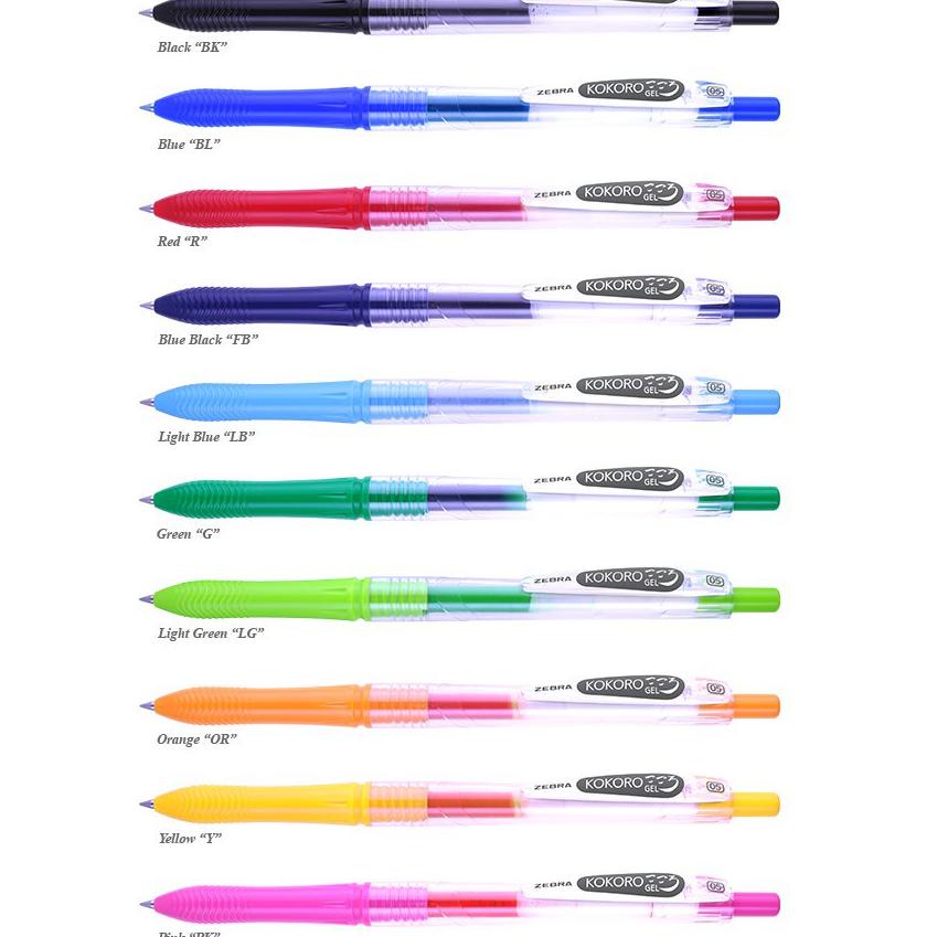 

㊜ BOLPEN KOKORO TINTA WARNA 0.5/PCS ₩