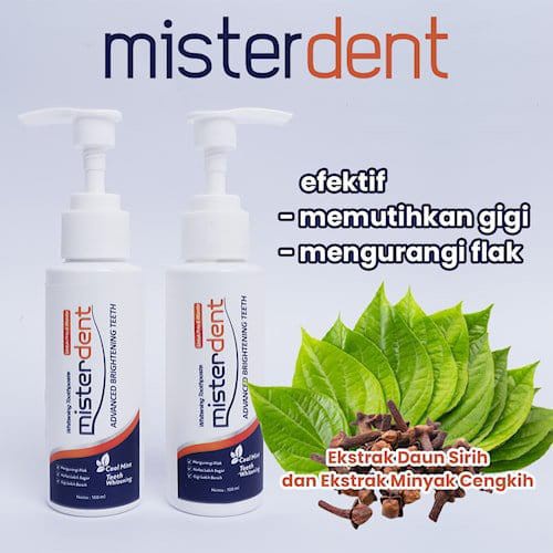 Odol Misterdent Pemutih Gigi Dan Pembersih Karang Gigi Kuning Original Permanen Bpom Odol Pemutih Gigi MISTERDENT ADVANCED BRIGHTENING