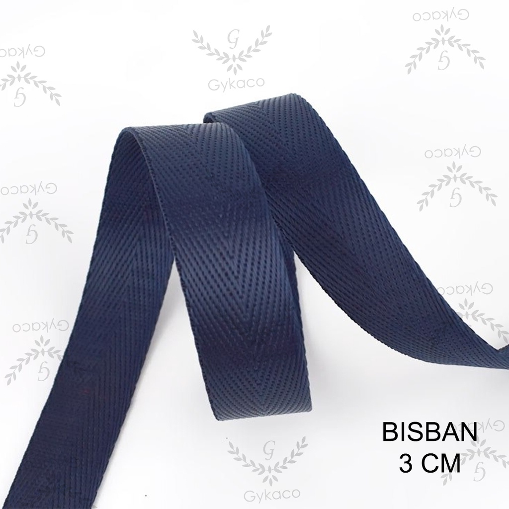 Tali Bisban / Webbing Nylon 3 cm (HALUS - IMPORT) - Aksesoris Tas &amp; Dompet Wanita Fashion