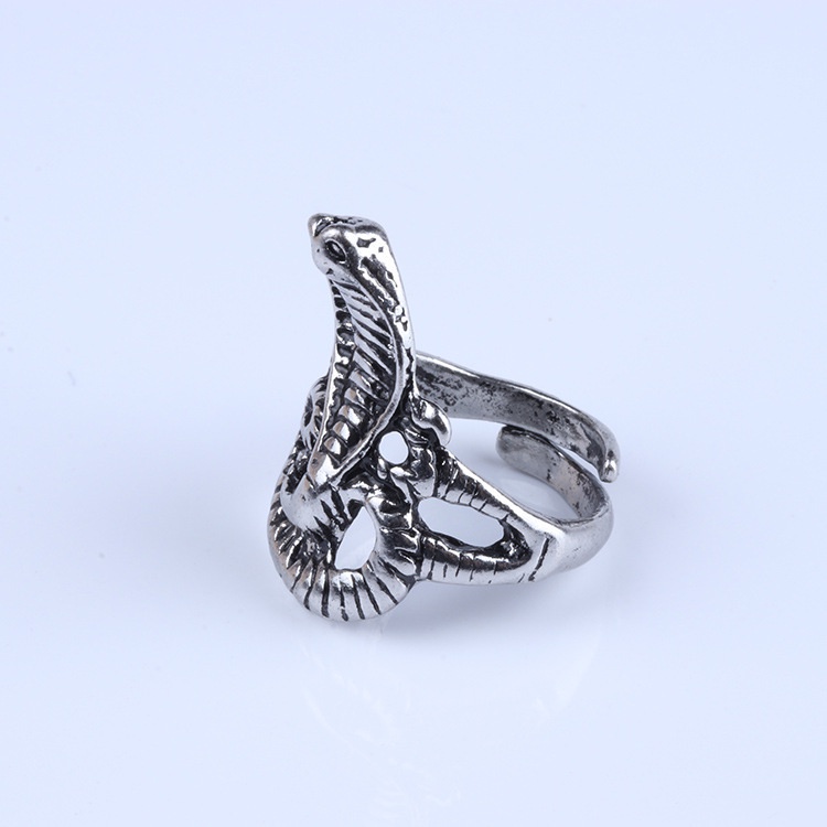 Cincin Bentuk Hewan cobra Gaya Retro punk Eropa Dan Amerika Untuk Wanita