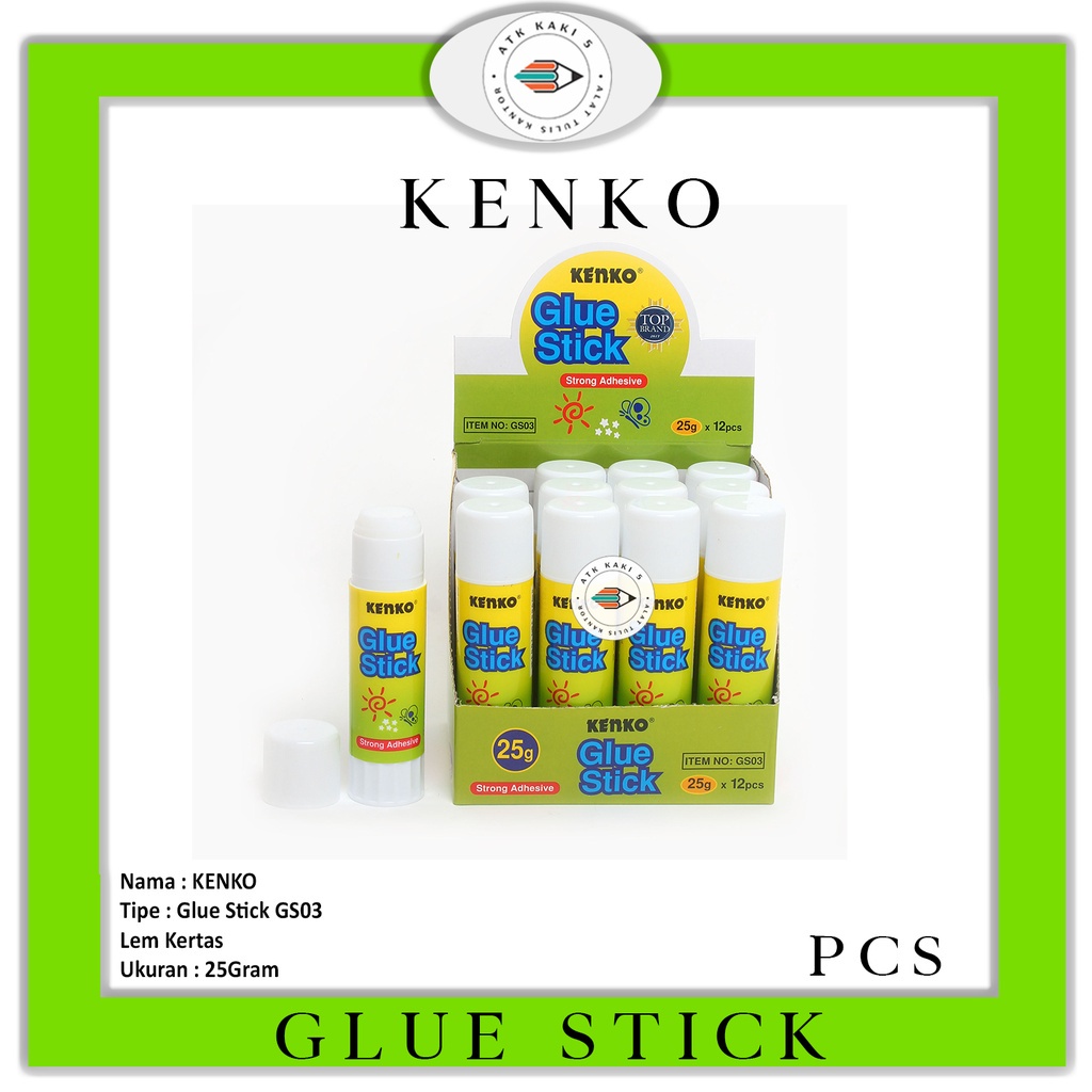 

KENKO - Lem Kertas Glue Stick 25 gram GS03 - Pcs