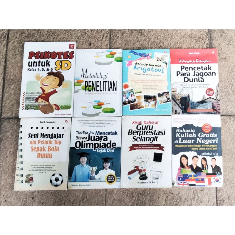 Buku Pendidikan / Psikotes SD / Metodologi penelitian / Original