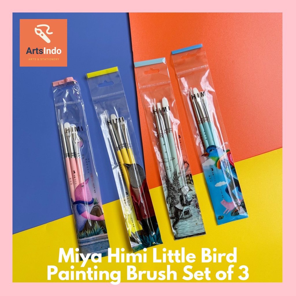 

Miya Himi Little Bird Painting Brush Kuas Lukis Set of 3