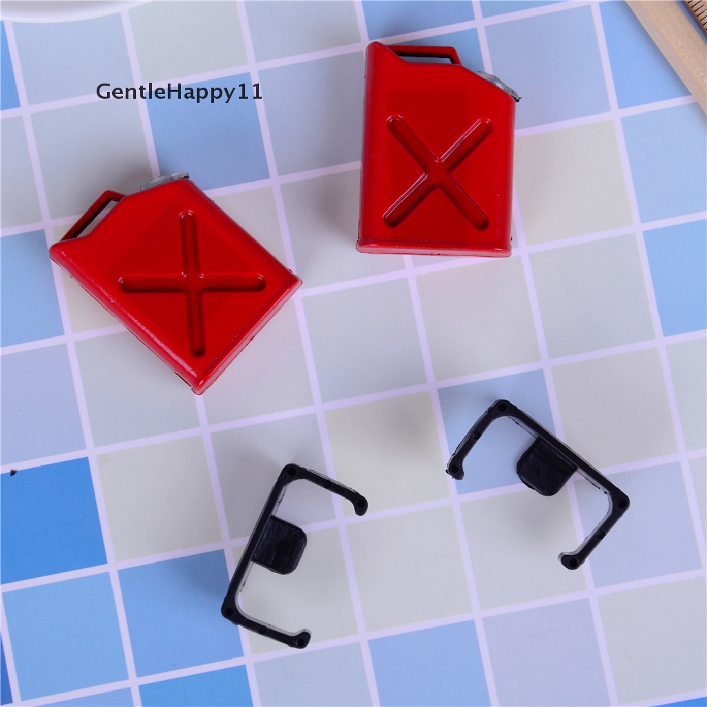 Gentlehappy 2Pcs rc rock crawler 1: 10aksesoris mini fuel tank Untuk cc01 axial scx10 id