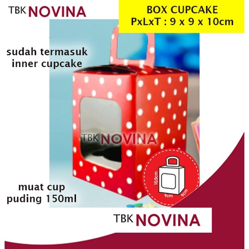 BOX CUPCAKE PUDING /  KOTAK CUPCAKE PUDING