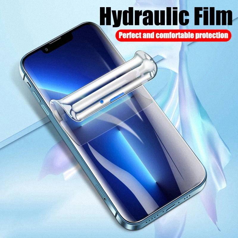 2pcs Film Hydrogel Pelindung Layar Untuk iPhone 14 13 12 11 Pro Max Mini Plus 6 6s 7 8 Plus SE X Xs Max 2020 2022
