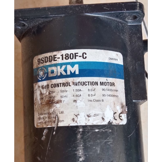 AC MOTOR DKM SPEED CONTROL 220V 1450RPM 90W