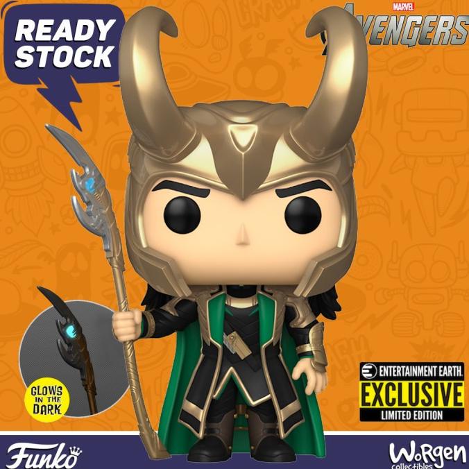 Funko Pop Loki with Scepter GITD - Entertainment Earth Exclusive