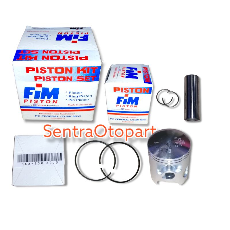 Piston seher kit rxk rx king oversize 250 fim