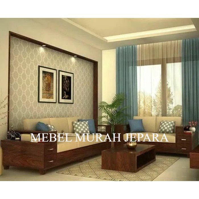 kursi tamu box modern, kursi tamu jati mebel jepara