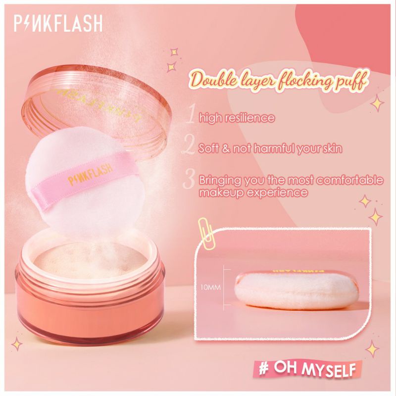 PINKFLASH OhMySelf Oil Controller Loose Powder Bedak Matte Loose Setting