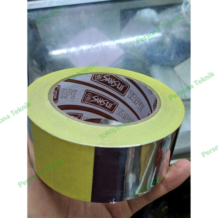Lem Ductape Alumunium Tape Sansui Isolasi Alumunium