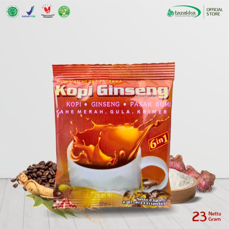 

kopi gingseng 6in1 herbal tazakka Original⭐️⭐️Bahan alami untuk kesehatan⭐️⭐️