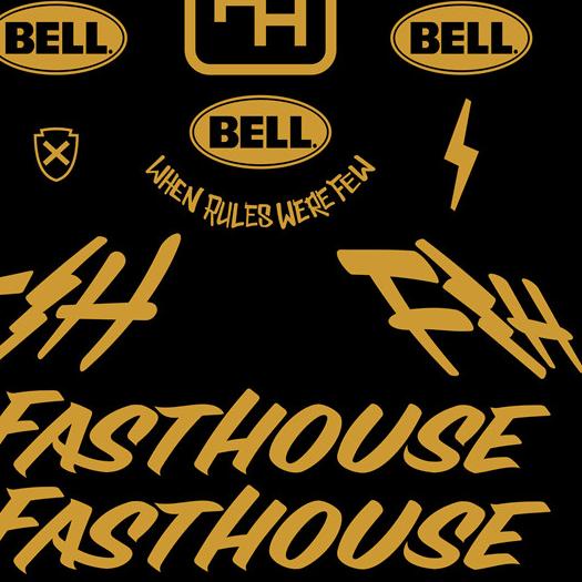 CUTTING STIKER HELM CROSS BELL FASTHOUSE 1 SET HELM SIMPSON HELM BELL