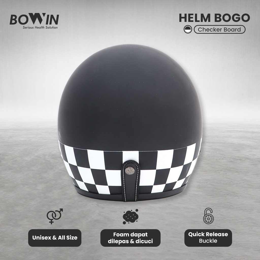 Bowin Helm Bogo Special Edition (Helm Standard SNI / Helm Half Face)