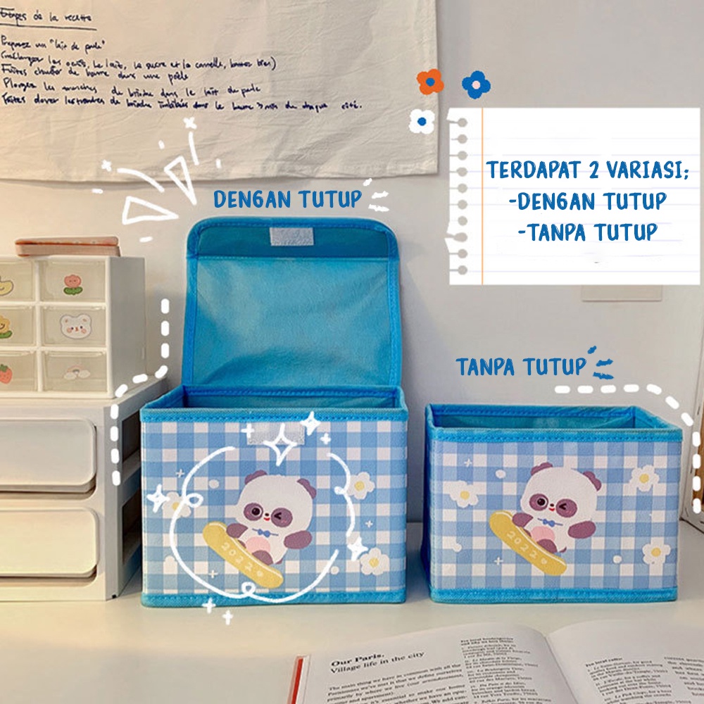 Storage Box Kotak Organizer Tempat Penyimpanan Pakaian Buku Mainan Serbaguna - SB019