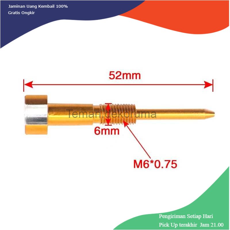 TD-PR2 Alconstar Sekrup Mix Ratio Adjuster Screw Karburator PWK Keihin FCR - L-622