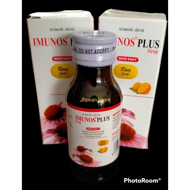 IMUNOS PLUS Sirup 60 ml ~ Suplemen vitamin untuk membantu meningkatkan daya tahan tubuh