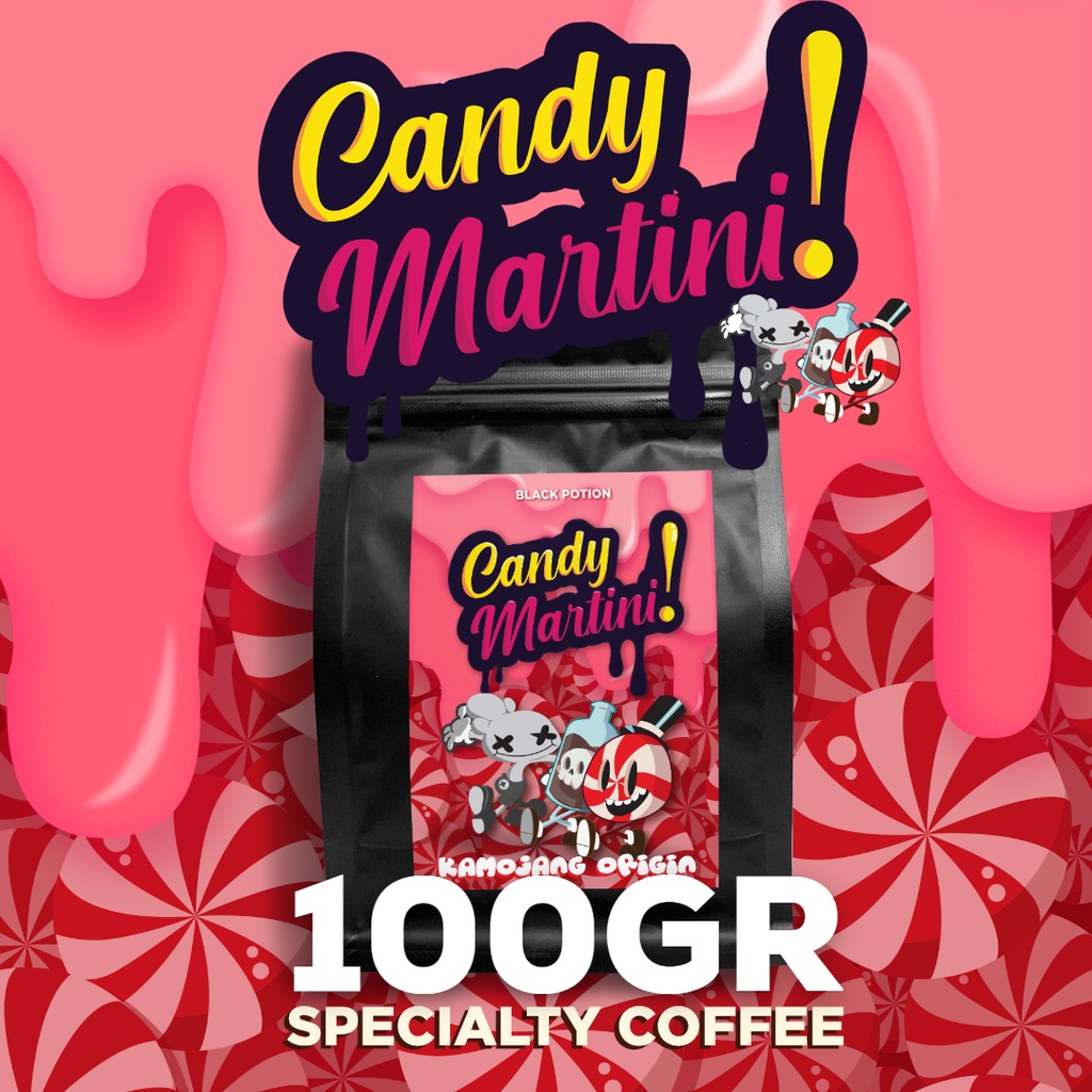 Candy Martini (100gr) Roasted Coffee Bean Arabica Biji Kopi MINI PACK