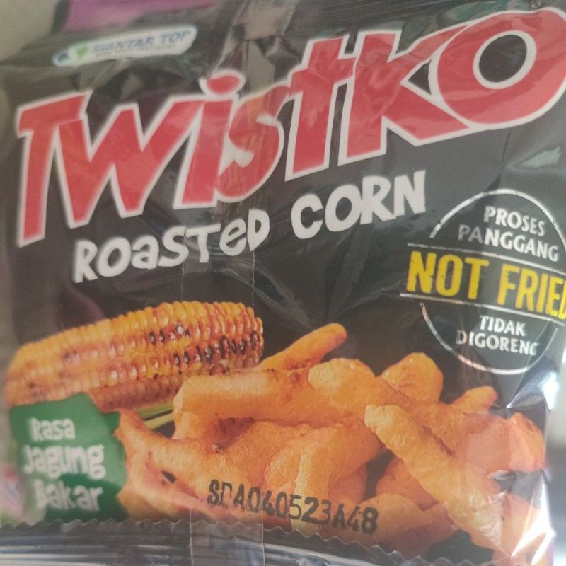 

twistko roasted corn isi 10 pcs/rtg ukuran 8gr